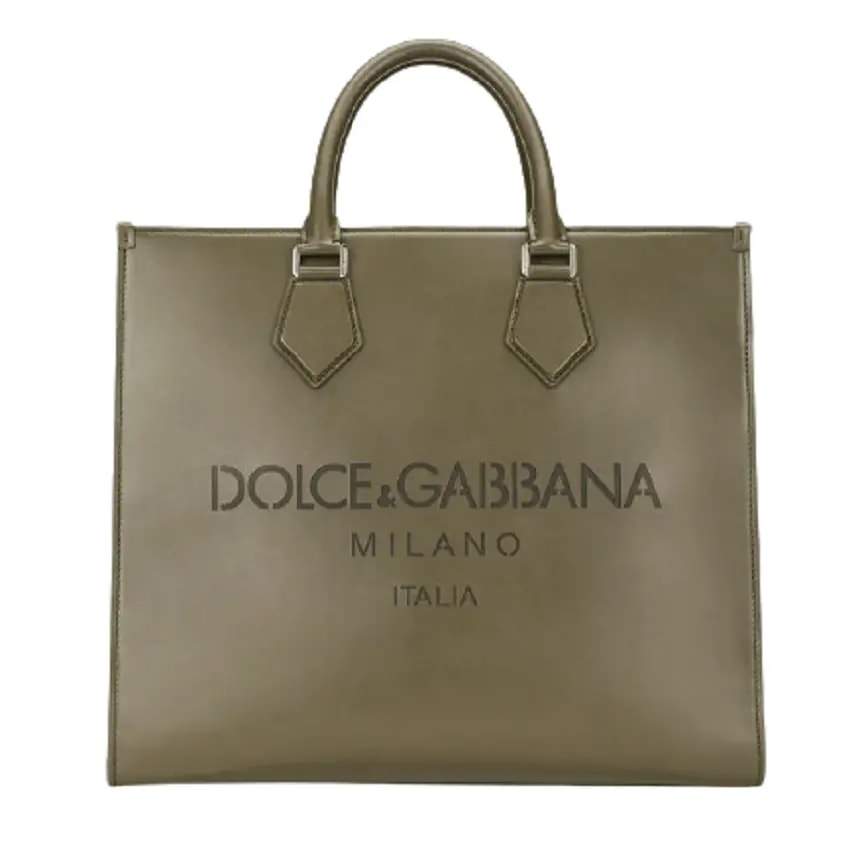 Túi Dolce & Gabbana Large Calfskin Shopper With Logo Green BM1796AS73880506 Túi Dolce & Gabbana Large Calfskin Shopper With Logo Green BM1796AS73880506