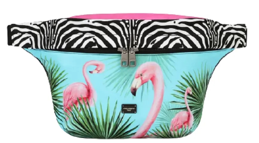 Túi Dolce & Gabbana Flamingo Print Nylon Belt Bag Multicolor BM2033B585380995 Túi Dolce & Gabbana Flamingo Print Nylon Belt Bag Multicolor BM2033B585380995