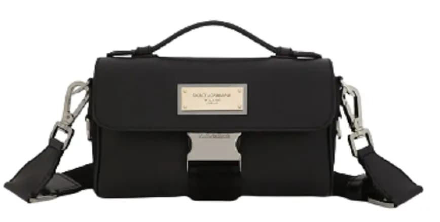 Túi Dolce & Gabbana Grainy Calfskin Crossbody Bag Black BM2037AQ7568B956 Túi Dolce & Gabbana Grainy Calfskin Crossbody Bag Black BM2037AQ7568B956