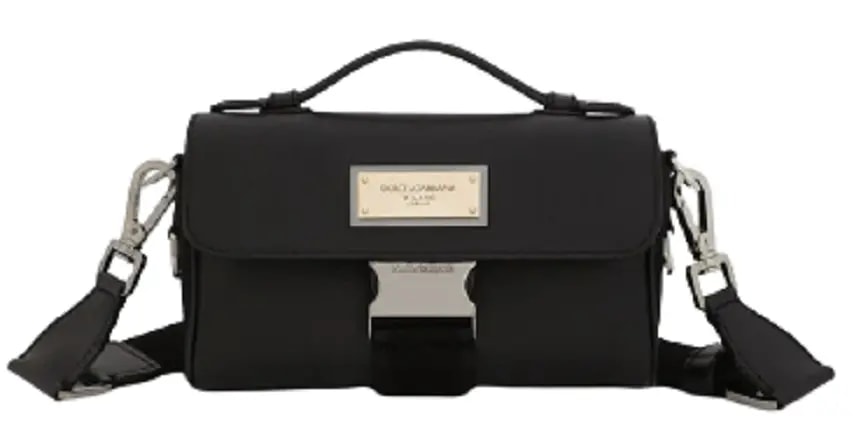 Túi Dolce & Gabbana Grainy Calfskin Crossbody Bag Black BM2037AQ7568B956 Túi Dolce & Gabbana Grainy Calfskin Crossbody Bag Black BM2037AQ7568B956
