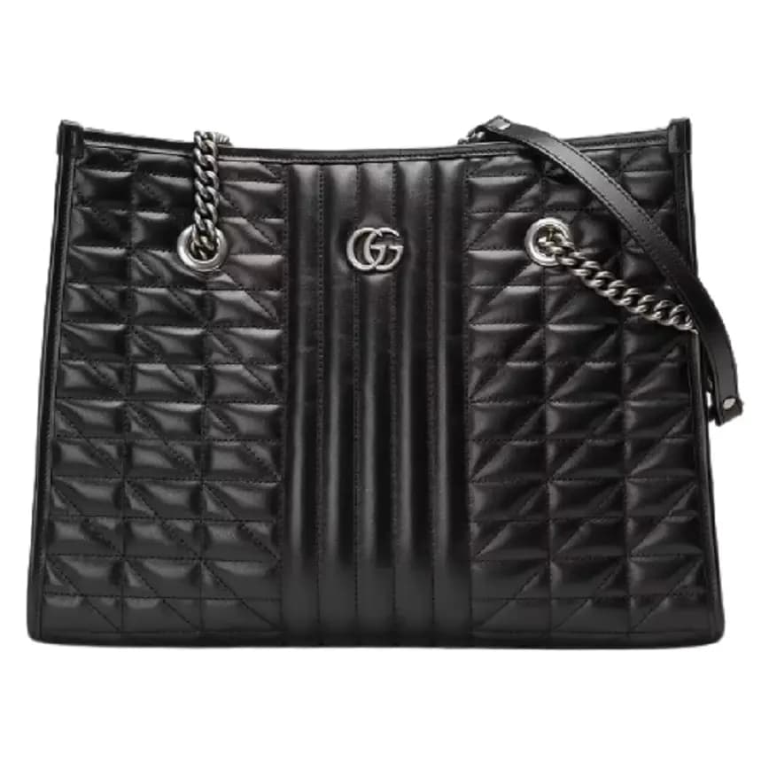 Túi Gucci GG Marmont Medium Tote Black Leather 675796-UM8BN-1000 Túi Gucci GG Marmont Medium Tote Black Leather 675796-UM8BN-1000