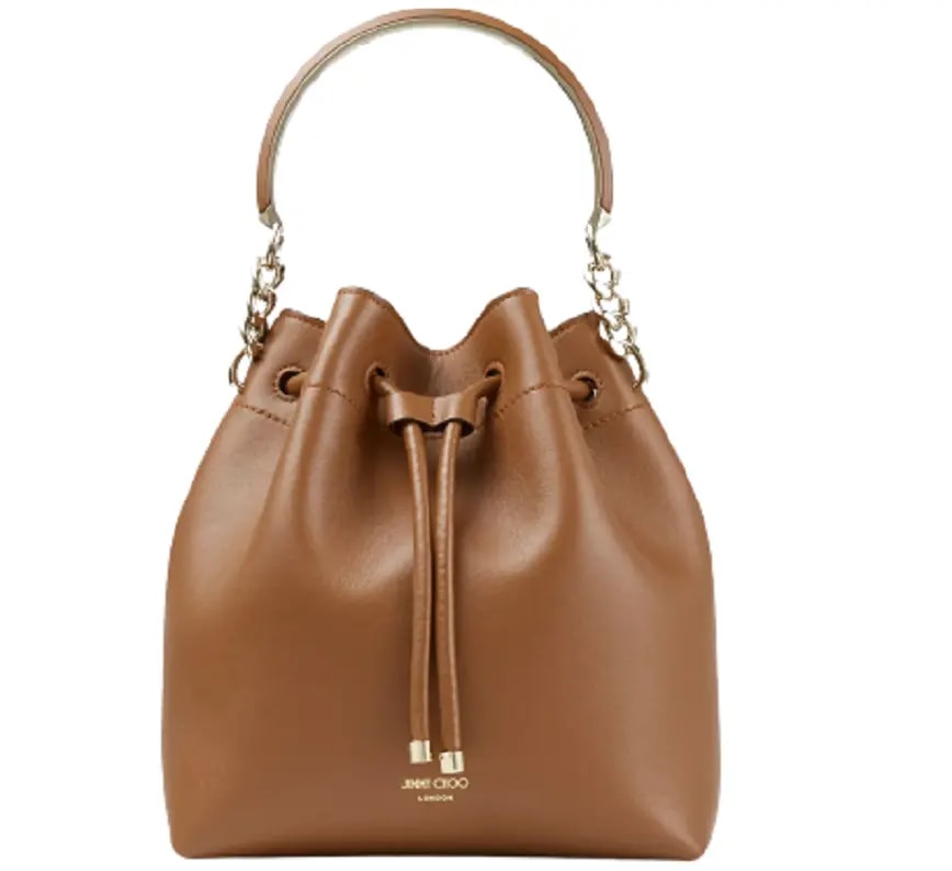 Túi Jimmy Choo Bon Bon 'Dark Tan' BONBONBUCKETCLF027126 Túi Jimmy Choo Bon Bon 'Dark Tan' BONBONBUCKETCLF027126