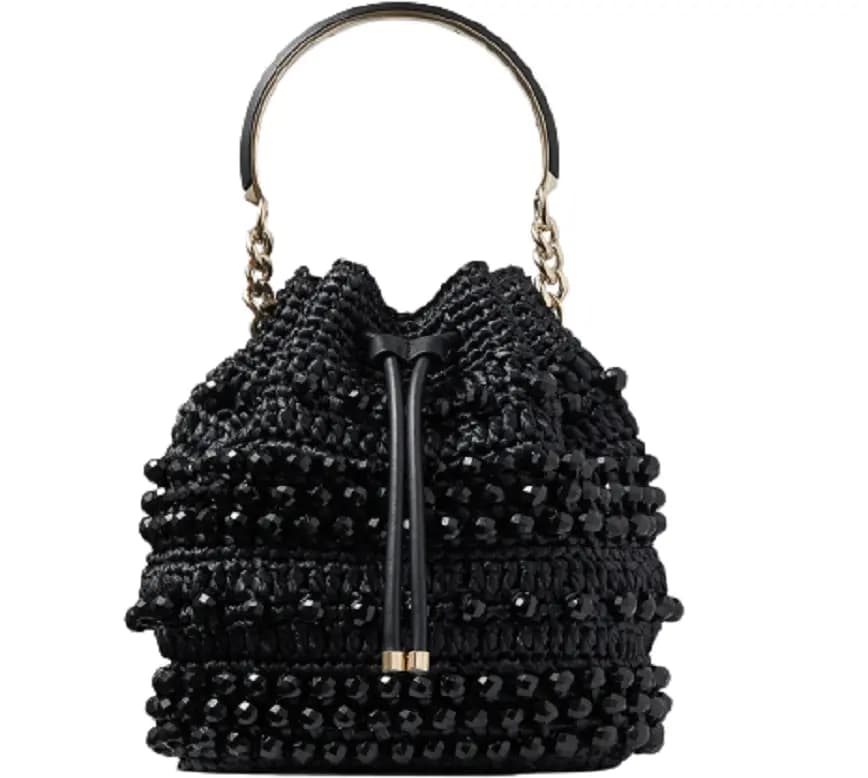 Túi Jimmy Choo Bon Bon 'Black' BONBONBUCKETRIC001463 Túi Jimmy Choo Bon Bon 'Black' BONBONBUCKETRIC001463