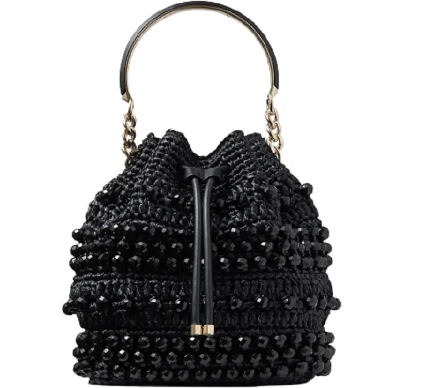 Túi Jimmy Choo Bon Bon 'Black' BONBONBUCKETRIC001463 Túi Jimmy Choo Bon Bon 'Black' BONBONBUCKETRIC001463
