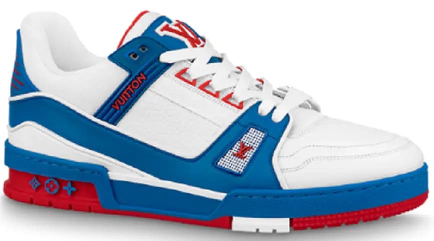 Giày Louis Vuitton LV Trainers 2021 'Blue Red' 1A8ZSW Giày Louis Vuitton LV Trainers 2021 'Blue Red' 1A8ZSW