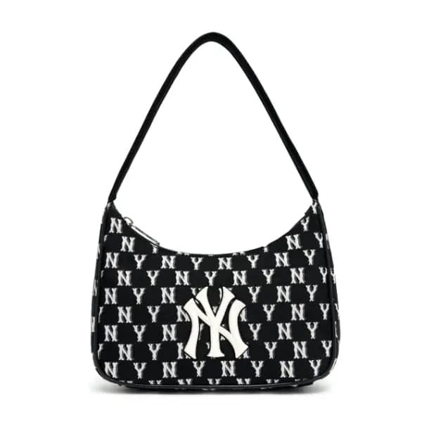Túi MLB Monogram Jacquard Hobo Bag NY Yankees 3ABQS011N-50BKS Túi MLB Monogram Jacquard Hobo Bag NY Yankees 3ABQS011N-50BKS