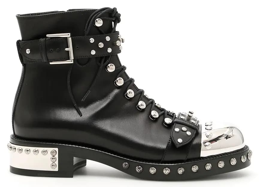 Giày Alexander McQueen Oversized Sneaker Boots 470601 WHPP 01000 Giày Alexander McQueen Oversized Sneaker Boots 470601 WHPP 01000
