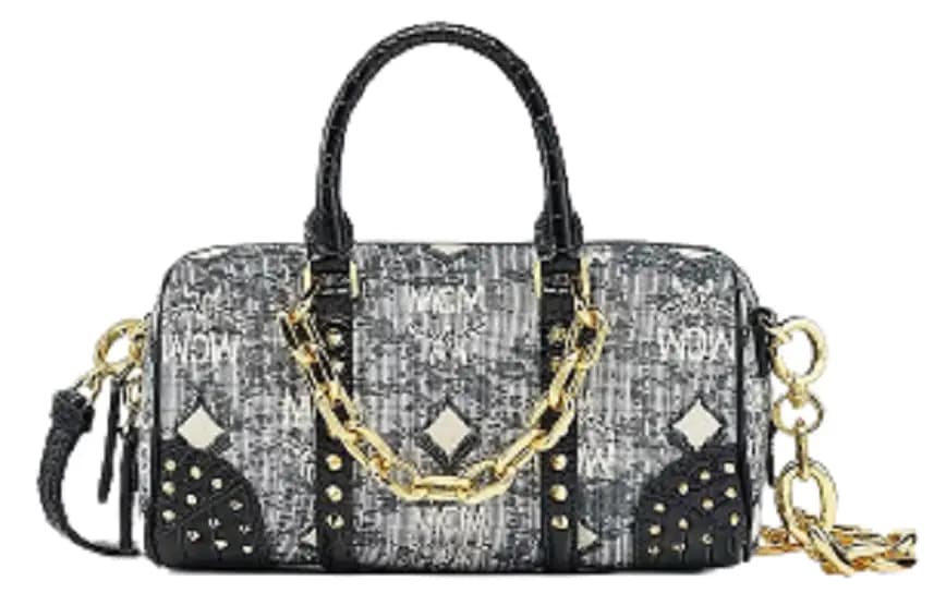 Túi MCM Boston Bag in Studded Vintage Monogram Jacquard MWBCSTQ01EG001 Túi MCM Boston Bag in Studded Vintage Monogram Jacquard MWBCSTQ01EG001