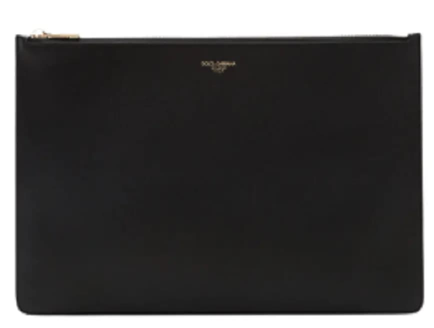 Túi Dolce & Gabbana Calfskin Document Holder With Heat-stamped Logo Túi Dolce & Gabbana Calfskin Document Holder With Heat-stamped Logo