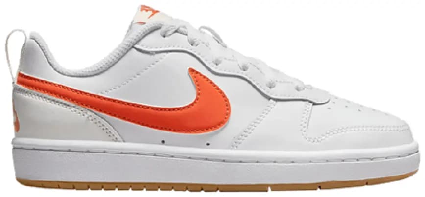 Giày Nike Court Borough Low 2 GS 'White Orange' BQ5448-114 Giày Nike Court Borough Low 2 GS 'White Orange' BQ5448-114