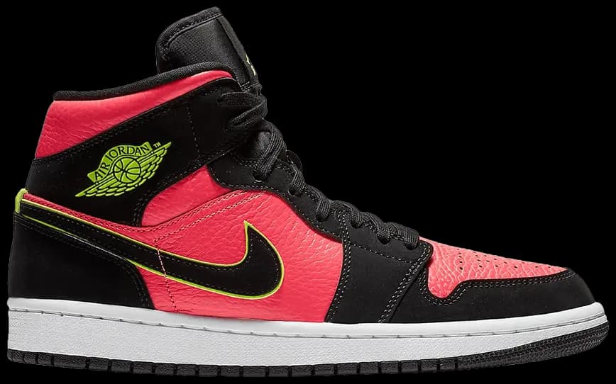 Giày Nike Air Jordan 1 Mid 'Hot Punch Volt' BQ6472-006 Giày Nike Air Jordan 1 Mid 'Hot Punch Volt' BQ6472-006