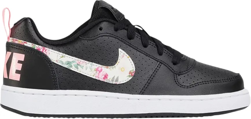Giày Nike Court Borough Low VF GS 'Floral Swoosh Black' BQ7031-001 — kich-thuoc: 37.5 Giày Nike Court Borough Low VF GS 'Floral Swoosh Black' BQ7031-001 — kich-thuoc: 37.5