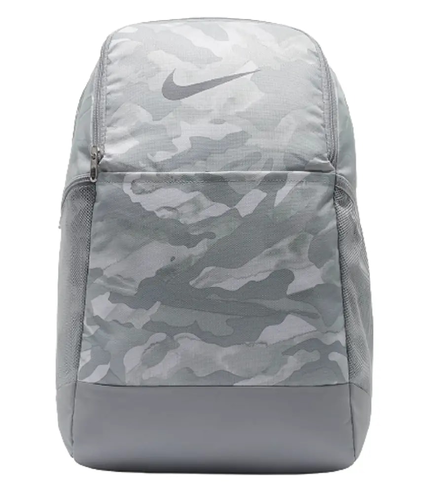 Balo Nike Brasilia 9.0 Printed Training Backpack Grey Camo BA6334-078 Balo Nike Brasilia 9.0 Printed Training Backpack Grey Camo BA6334-078