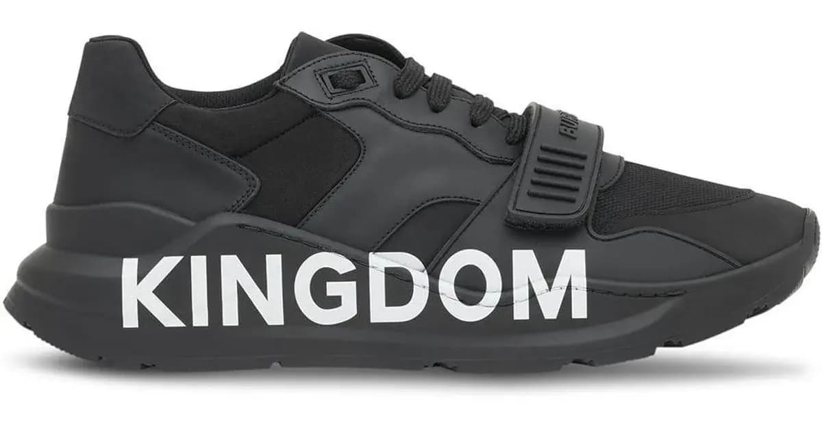 Giày Burberry Ramsey Kingdom Leather Black 80199721 Giày Burberry Ramsey Kingdom Leather Black 80199721