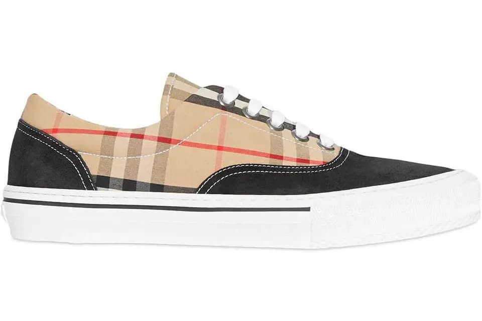 Giày Burberry Cotton Suede Vintage Check 80163011 Giày Burberry Cotton Suede Vintage Check 80163011