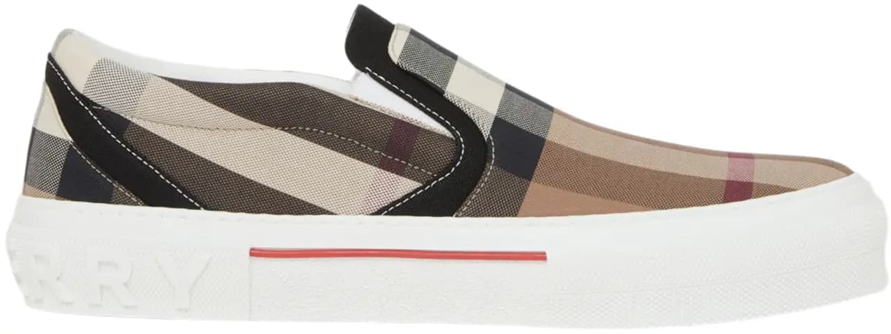 Giày Burberry Checked Slip-on 'Brown' 8056762 Giày Burberry Checked Slip-on 'Brown' 8056762