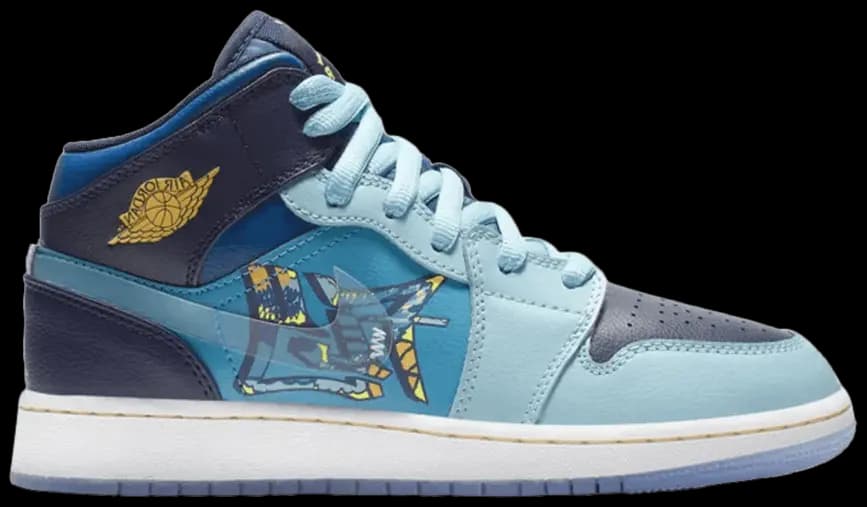 Giày Nike Air Jordan 1 Mid GS 'Fly' BV7446-400 Giày Nike Air Jordan 1 Mid GS 'Fly' BV7446-400