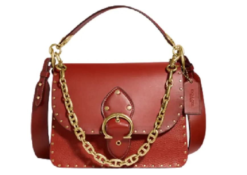Túi Coach Beat Shoulder Bag With Rivets C3838 B4SAR Túi Coach Beat Shoulder Bag With Rivets C3838 B4SAR