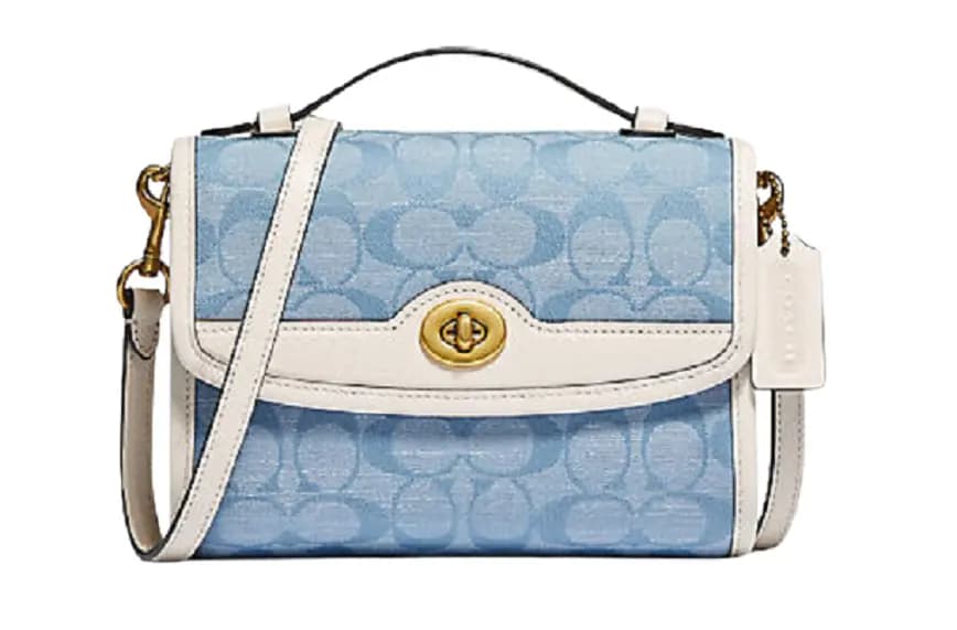 Túi Coach Kip Turnlock Crossbody In Signature Chambray C4676 B4SUX Túi Coach Kip Turnlock Crossbody In Signature Chambray C4676 B4SUX