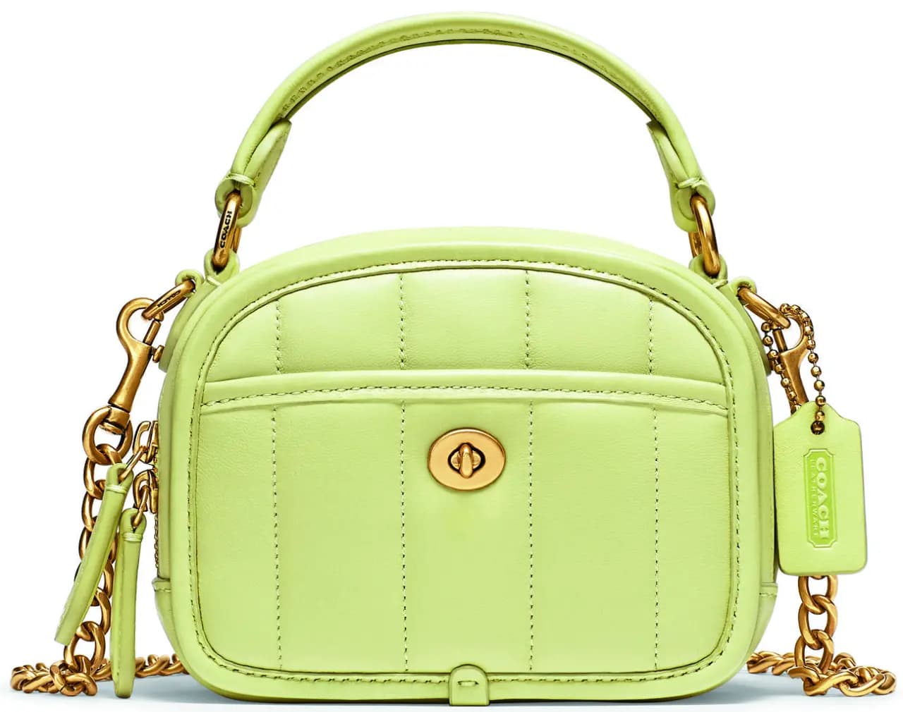 Túi Coach Lunchbox Top Handle With Quilting 'Pale Lime' C4678-B4M97 Túi Coach Lunchbox Top Handle With Quilting 'Pale Lime' C4678-B4M97