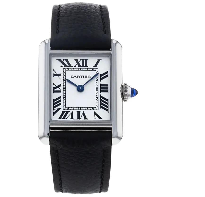Đồng Hồ Cartier Tank Must Watch Small Quartz Steel Calfskin 'Black' WSTA0042 Đồng Hồ Cartier Tank Must Watch Small Quartz Steel Calfskin 'Black' WSTA0042