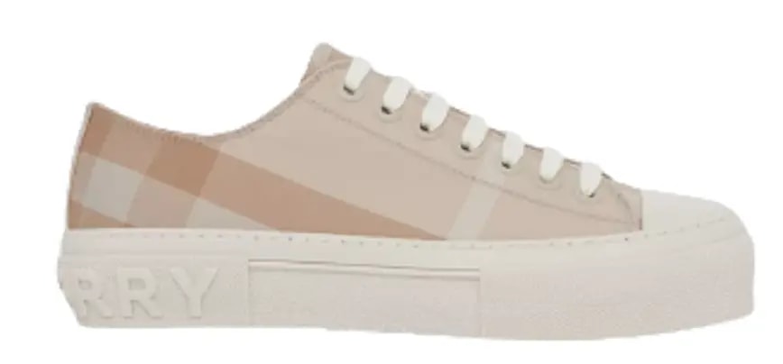 Giày Burberry Check Cotton Sneakers 'Soft Fawn' 80539901 — kich-thuoc: lien-he-order Giày Burberry Check Cotton Sneakers 'Soft Fawn' 80539901 — kich-thuoc: lien-he-order