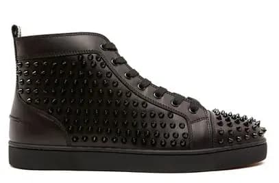 Giày Christian Louboutin Louis Flat Calf Spikes 'Black' 1101083B049 Giày Christian Louboutin Louis Flat Calf Spikes 'Black' 1101083B049