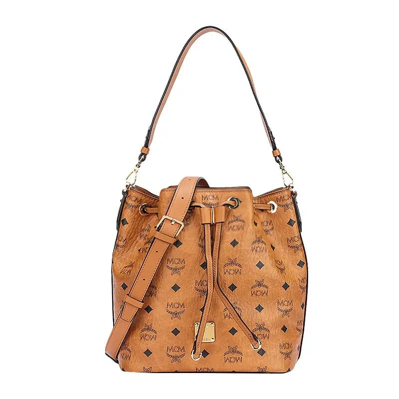 Túi MCM Essential Drawstring Bag Visetos Cognac MWDAASE02CO001 Túi MCM Essential Drawstring Bag Visetos Cognac MWDAASE02CO001