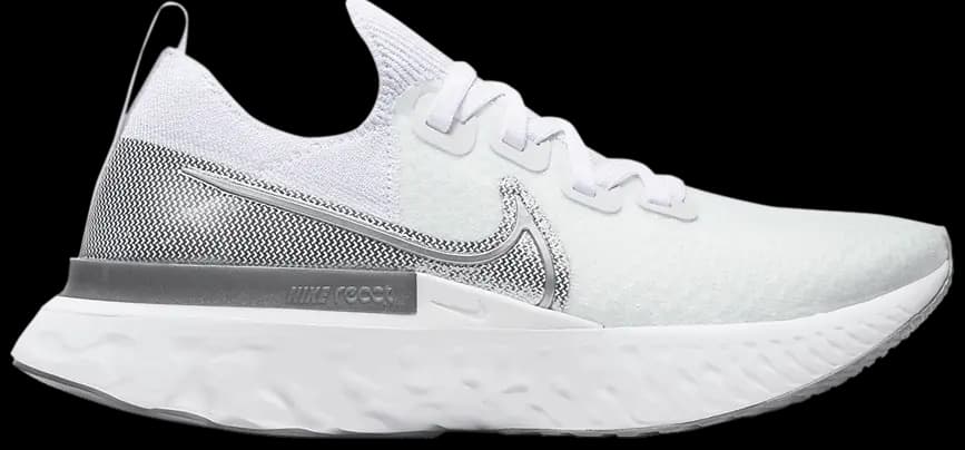 Giày Nike Wmns React Infinity Run Flyknit 'White Metallic Silver' CD4372-101 Giày Nike Wmns React Infinity Run Flyknit 'White Metallic Silver' CD4372-101