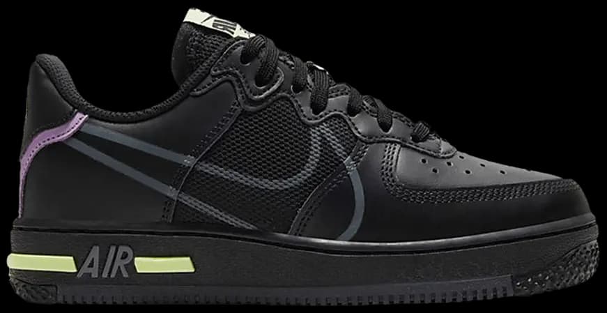 Giày Nike Air Force 1 React GS 'Triple Black' CD6960-001 Giày Nike Air Force 1 React GS 'Triple Black' CD6960-001