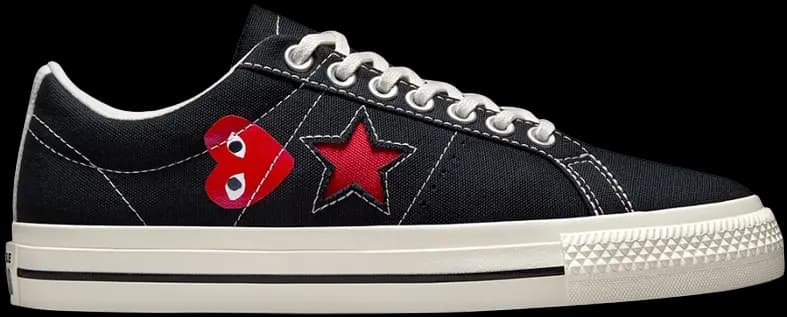 Giày Converse One Star Ox Comme des Garcons PLAY 'Black' A01791C Giày Converse One Star Ox Comme des Garcons PLAY 'Black' A01791C