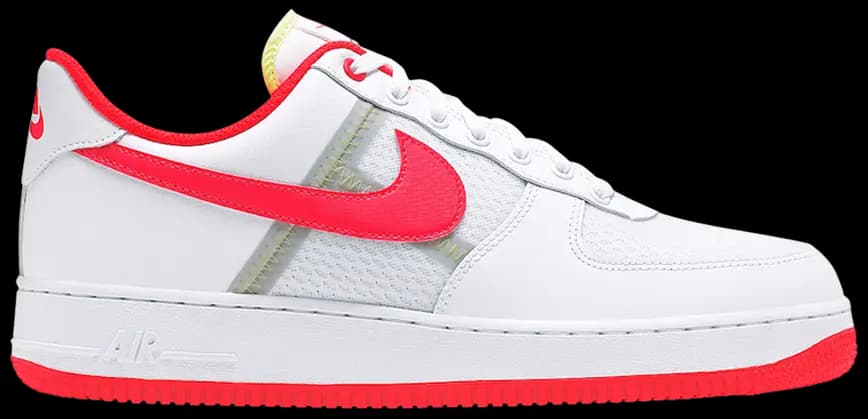 Giày Nike Air Force 1 Low 'Transparent White Crimson' CI0060-102 Giày Nike Air Force 1 Low 'Transparent White Crimson' CI0060-102
