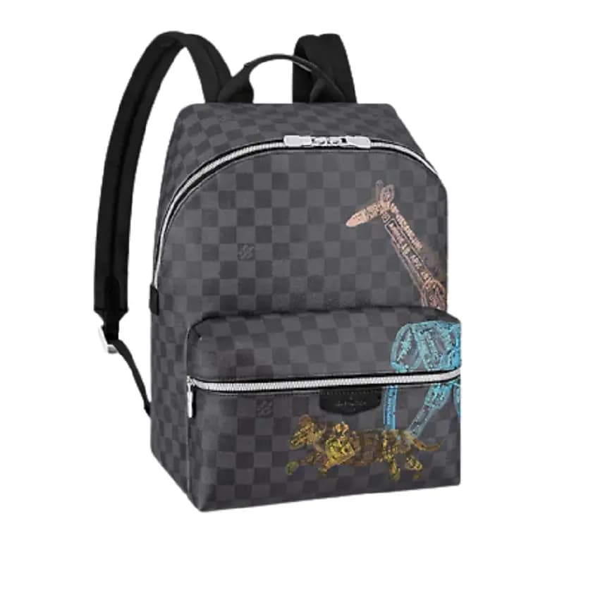 Balo Louis Vuitton Discovery Backpack Damier Graphite N45275 Balo Louis Vuitton Discovery Backpack Damier Graphite N45275