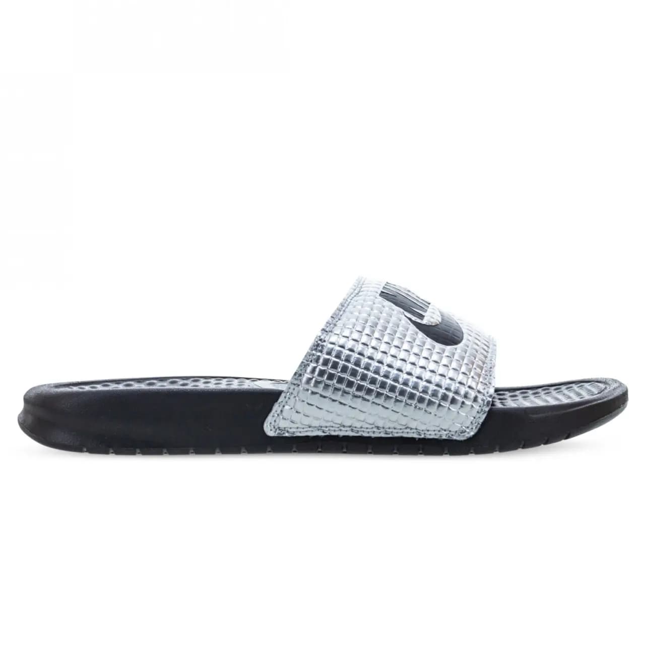 Dép Nike Benassi JDI Textile 'Premium Metallic Silver' CK0986-001 Dép Nike Benassi JDI Textile 'Premium Metallic Silver' CK0986-001