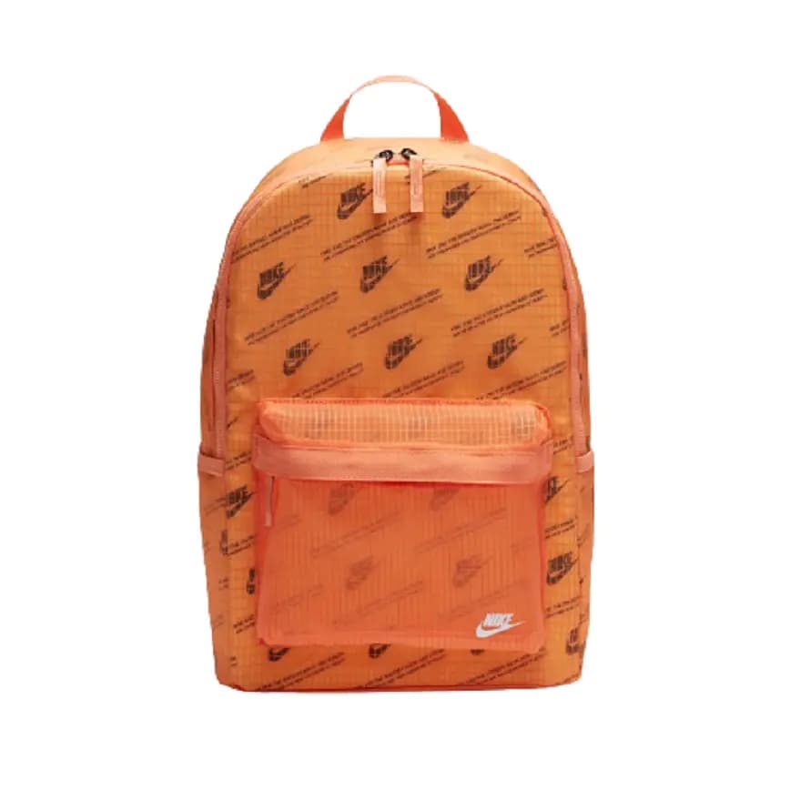 Balo Nike Heritage Backpack 2.0 MTRL Orange Black CK7444-884 Balo Nike Heritage Backpack 2.0 MTRL Orange Black CK7444-884