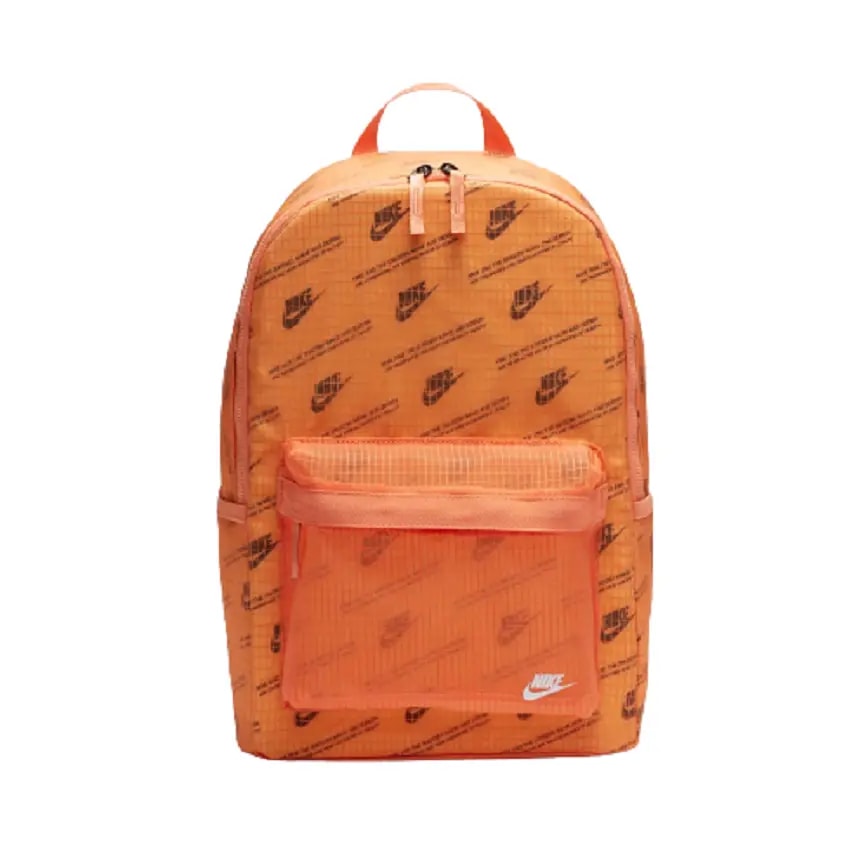 Balo Nike Heritage Backpack 2.0 MTRL Orange Black CK7444-884 Balo Nike Heritage Backpack 2.0 MTRL Orange Black CK7444-884