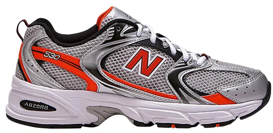 Giày New Balance 530 Retro Silver Orange Running MR530AP — kich-thuoc: 40.5 Giày New Balance 530 Retro Silver Orange Running MR530AP — kich-thuoc: 40.5
