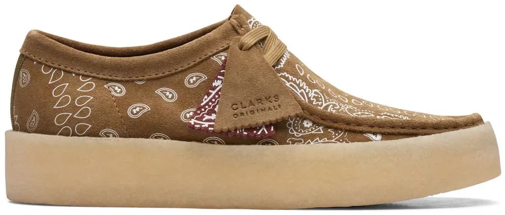 Giày Clarks Wallabee Cup 'Dark Olive Print' 261-68523 Giày Clarks Wallabee Cup 'Dark Olive Print' 261-68523