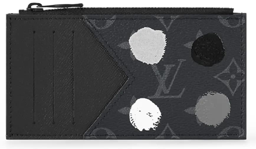 Ví Louis Vuitton x YK Coin Card Holder 'Black Silver' M81930 Ví Louis Vuitton x YK Coin Card Holder 'Black Silver' M81930