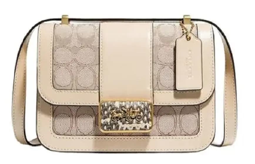 Túi Coach Alie 18 In Sinagture Jaccquard 'Snake Skin' C3760 B4SHG Túi Coach Alie 18 In Sinagture Jaccquard 'Snake Skin' C3760 B4SHG