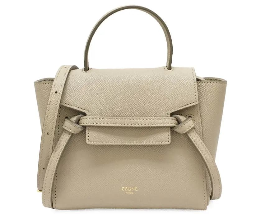 Túi Celine Pico Belt Bag In Grained Calfskin Light Taupe 194263ZVA-18LT Túi Celine Pico Belt Bag In Grained Calfskin Light Taupe 194263ZVA-18LT
