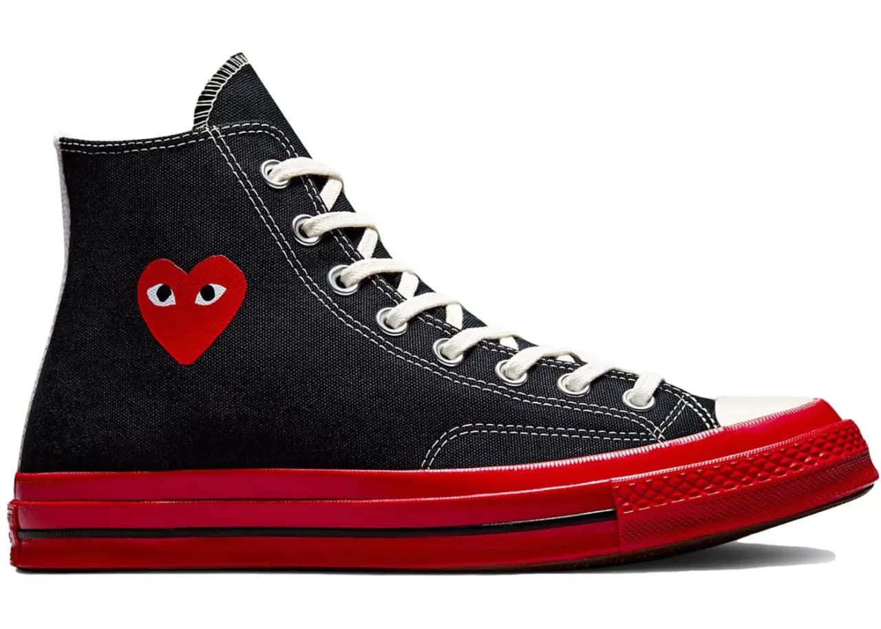 Giày Converse Play Chuck 70 x Comme des Garçons 'Black Red' A01793C Giày Converse Play Chuck 70 x Comme des Garçons 'Black Red' A01793C
