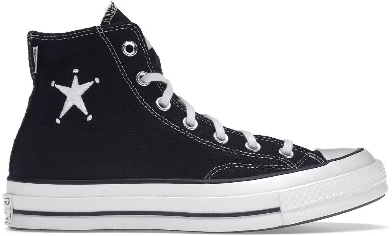 Giày Converse x Stussy Chuck 70 High 'Black' A01765C — kich-thuoc: lien-he-order Giày Converse x Stussy Chuck 70 High 'Black' A01765C — kich-thuoc: lien-he-order