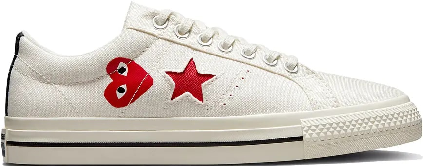 Giày Converse One Star Ox Comme des Garcons PLAY 'White' A01792C — kich-thuoc: 42.5 Giày Converse One Star Ox Comme des Garcons PLAY 'White' A01792C — kich-thuoc: 42.5