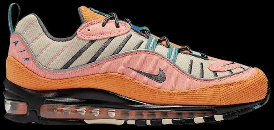 Giày Nike Air Max 98 'Corduroy Pack Orange' CQ7513-814 Giày Nike Air Max 98 'Corduroy Pack Orange' CQ7513-814