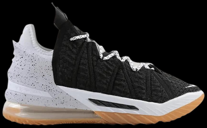 Giày Nike LeBron 18 EP 'Black White Gum' CQ9284-007 Giày Nike LeBron 18 EP 'Black White Gum' CQ9284-007