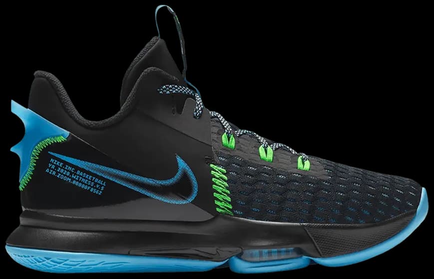 Giày Nike LeBron Witness 5 'Black Light Blue Fury' CQ9380-004 Giày Nike LeBron Witness 5 'Black Light Blue Fury' CQ9380-004