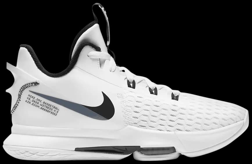Giày Nike LeBron Witness 5 'White Black' CQ9380-101 Giày Nike LeBron Witness 5 'White Black' CQ9380-101