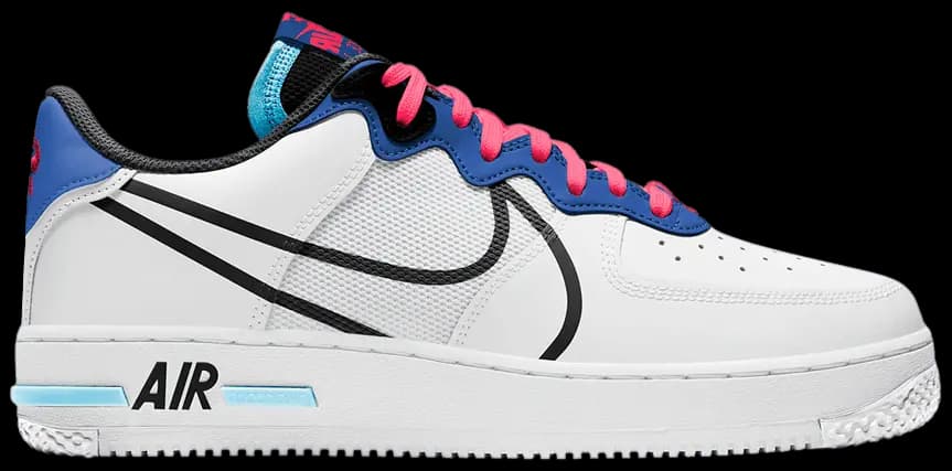 Giày Nike Air Force 1 Low React White Astronomy Blue Laser Crimson CT1020-102 Giày Nike Air Force 1 Low React White Astronomy Blue Laser Crimson CT1020-102