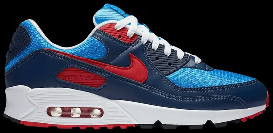 Giày Nike Air Max 90 'Photo Blue University Red' CT1687-400 Giày Nike Air Max 90 'Photo Blue University Red' CT1687-400